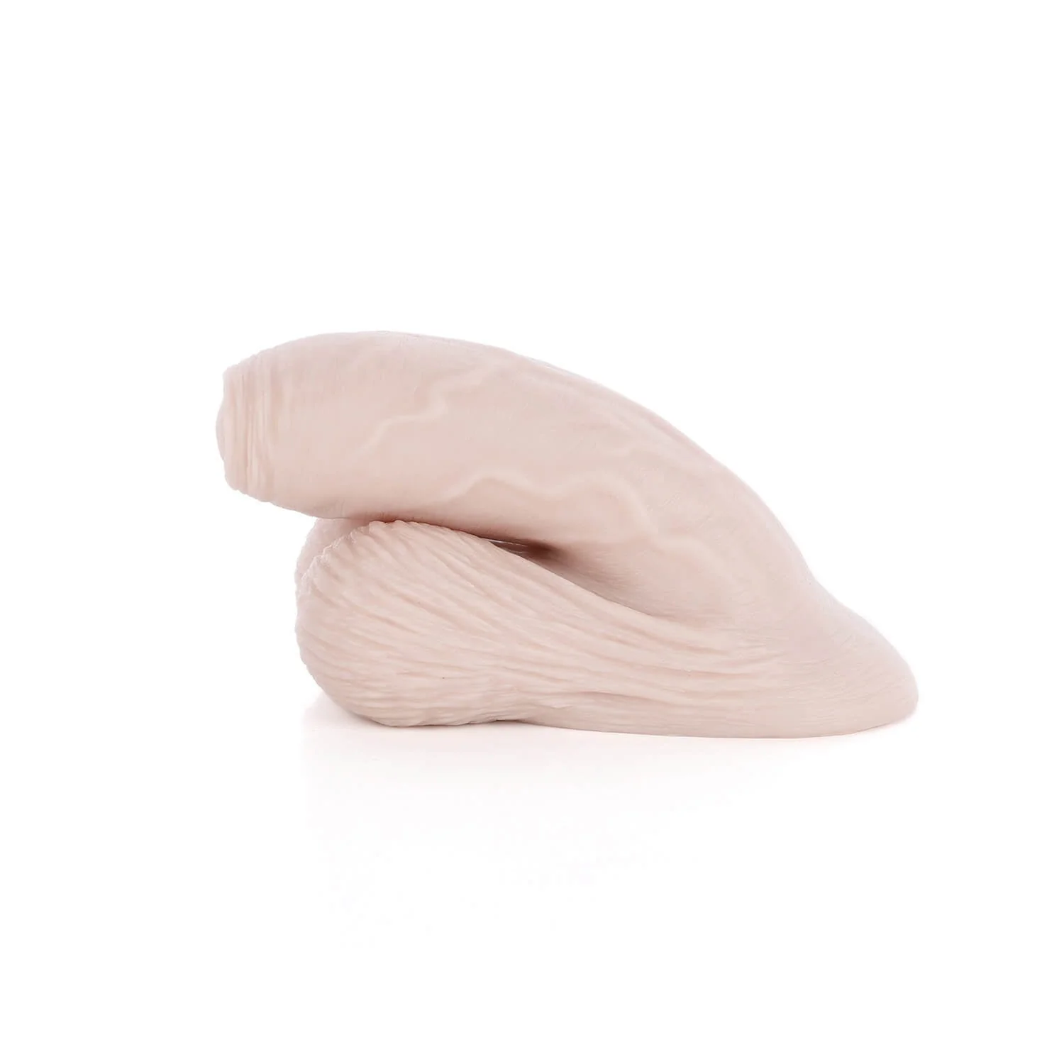 AXOLOM Au Naturel Soft Silicone FTM Packer - 3.5" Shaft Uncut - Image 5