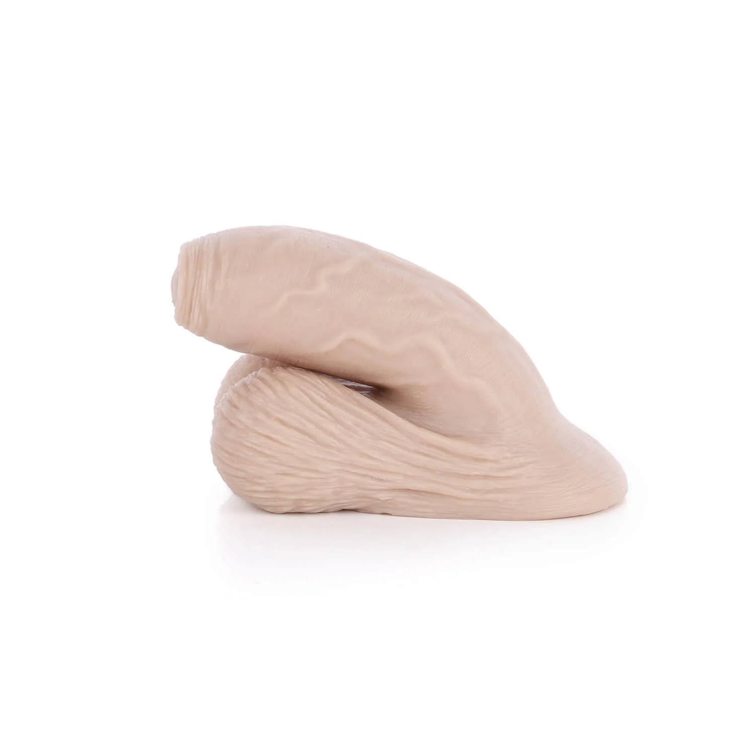 AXOLOM Au Naturel Soft Silicone FTM Packer - 3.5" Shaft Uncut - Image 6