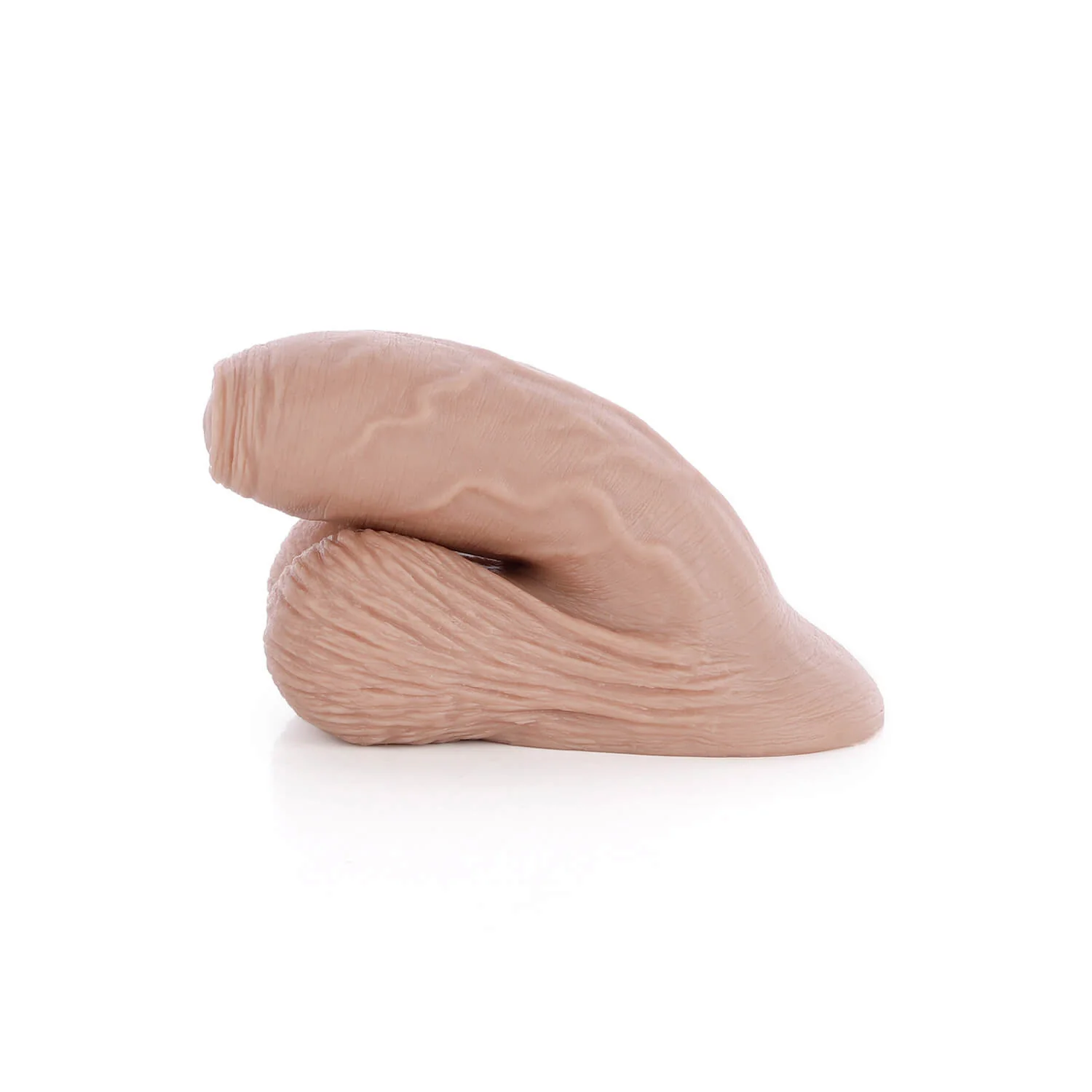 AXOLOM Au Naturel Soft Silicone FTM Packer - 3.5" Shaft Uncut - Image 8