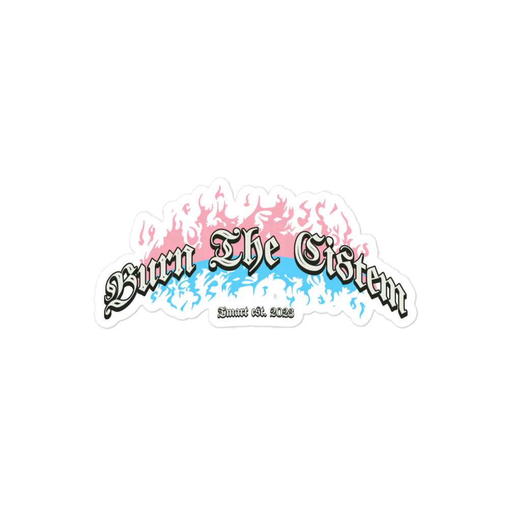 Burn the Cistem Sticker - Image 3