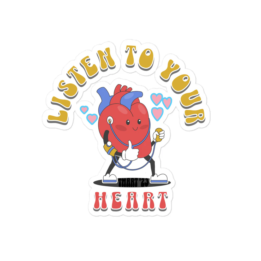 Listen To Your Heart Sticker - Image 3