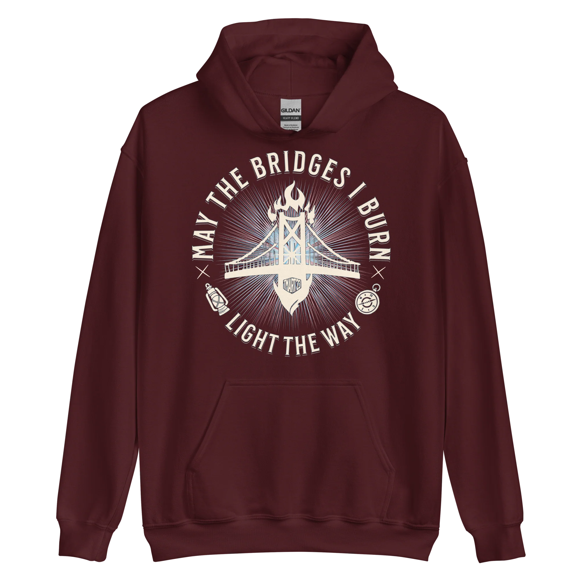 May The Bridges I Burn Light The Way Hoodie - Image 3
