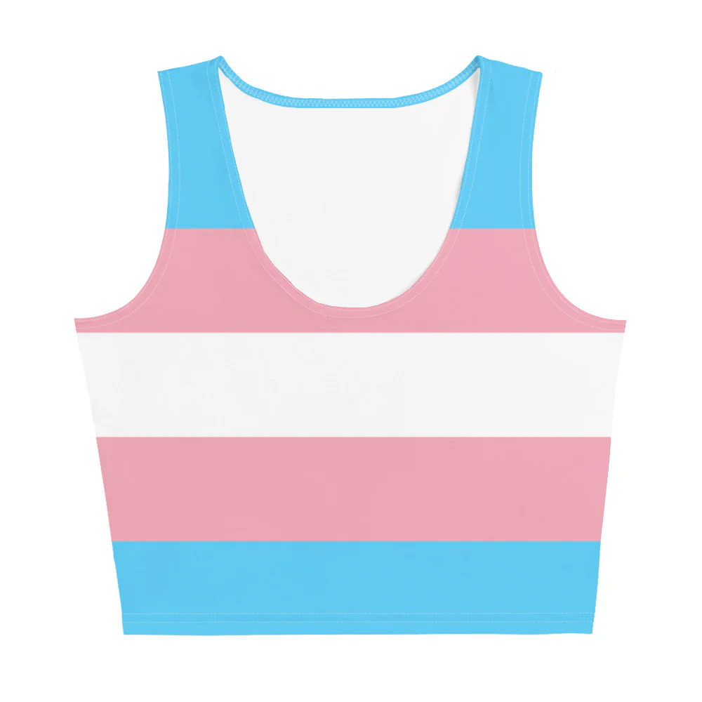 Trans Flag Crop Top - Image 2