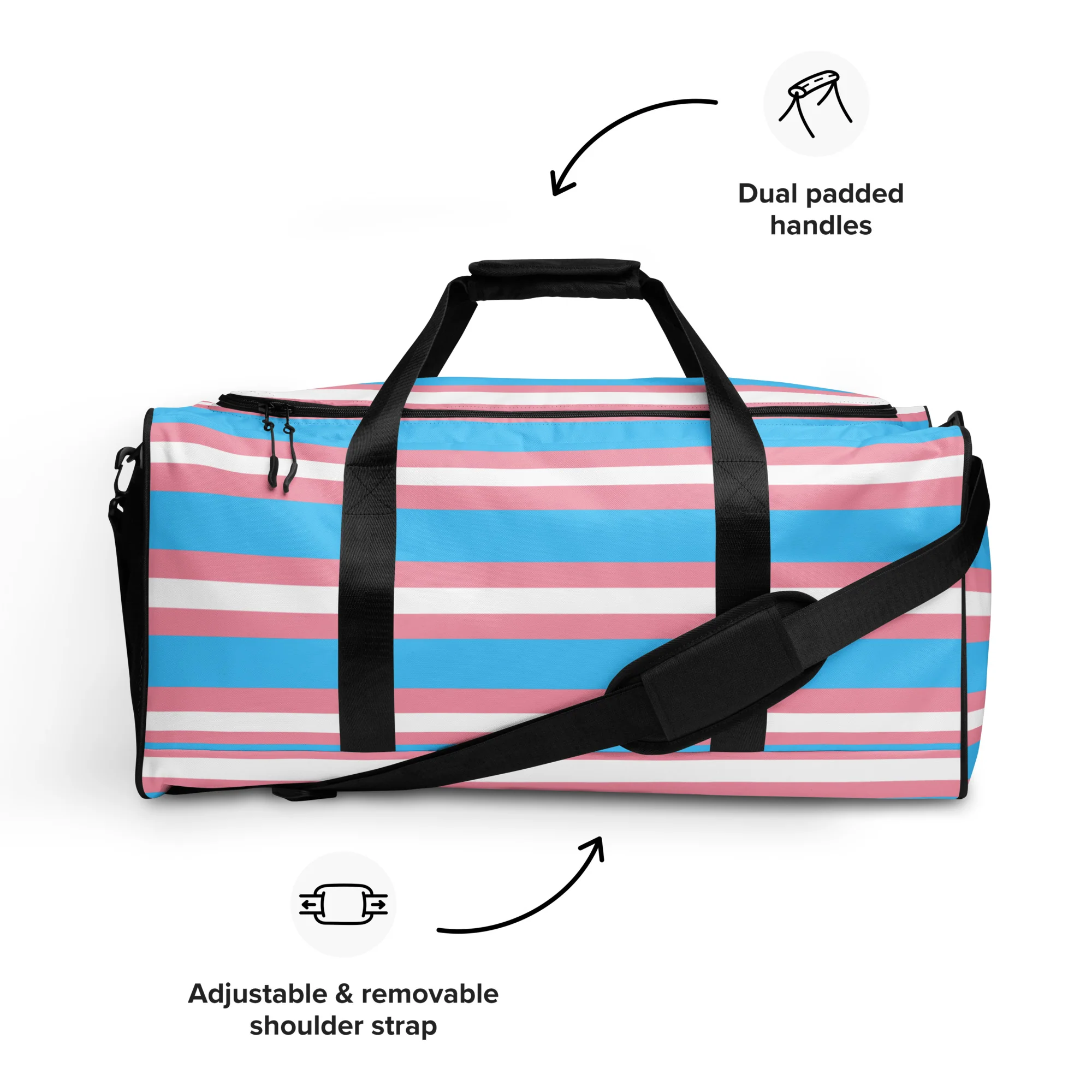 Trans Flag Duffle bag - Image 3