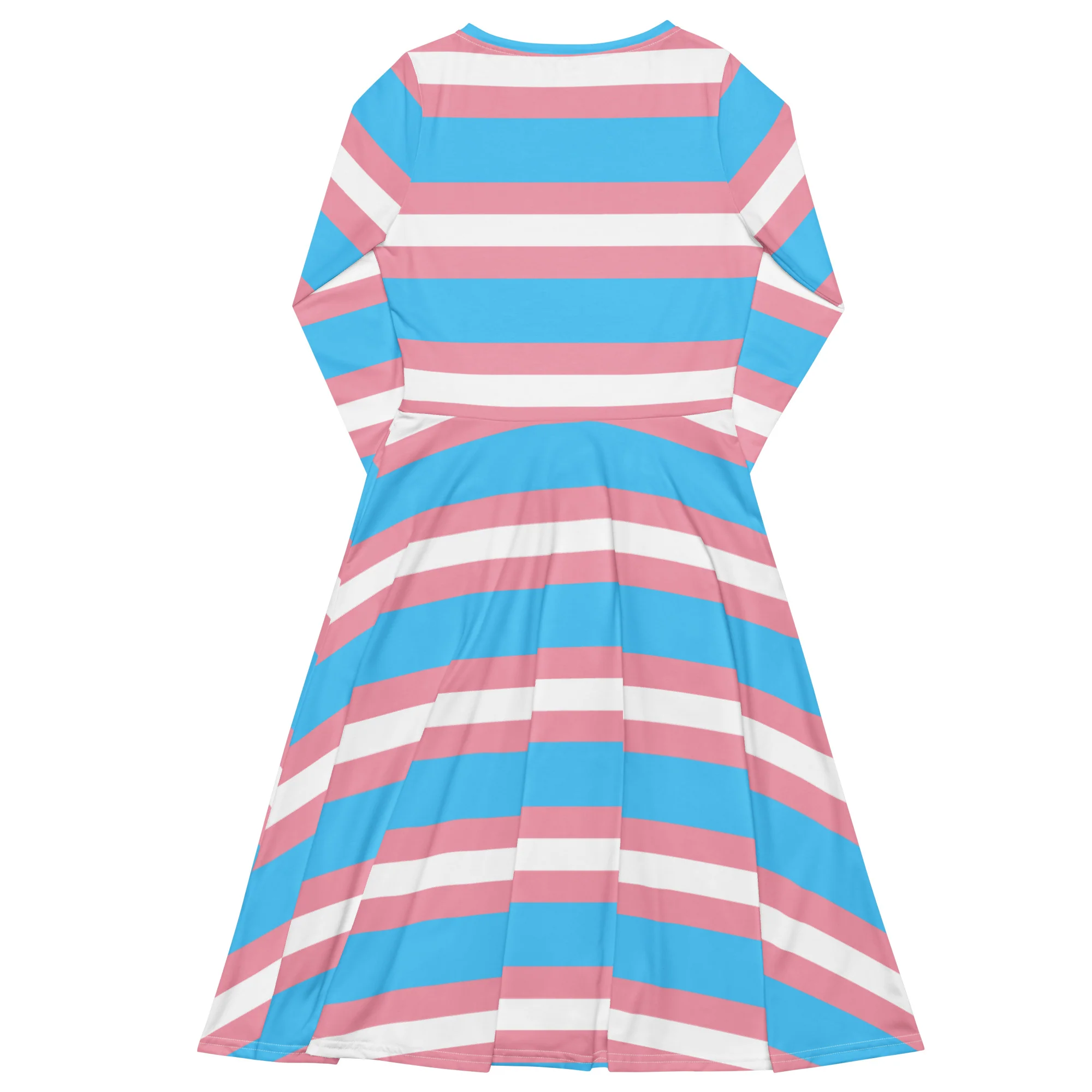 Trans Flag long sleeve midi dress - Image 6