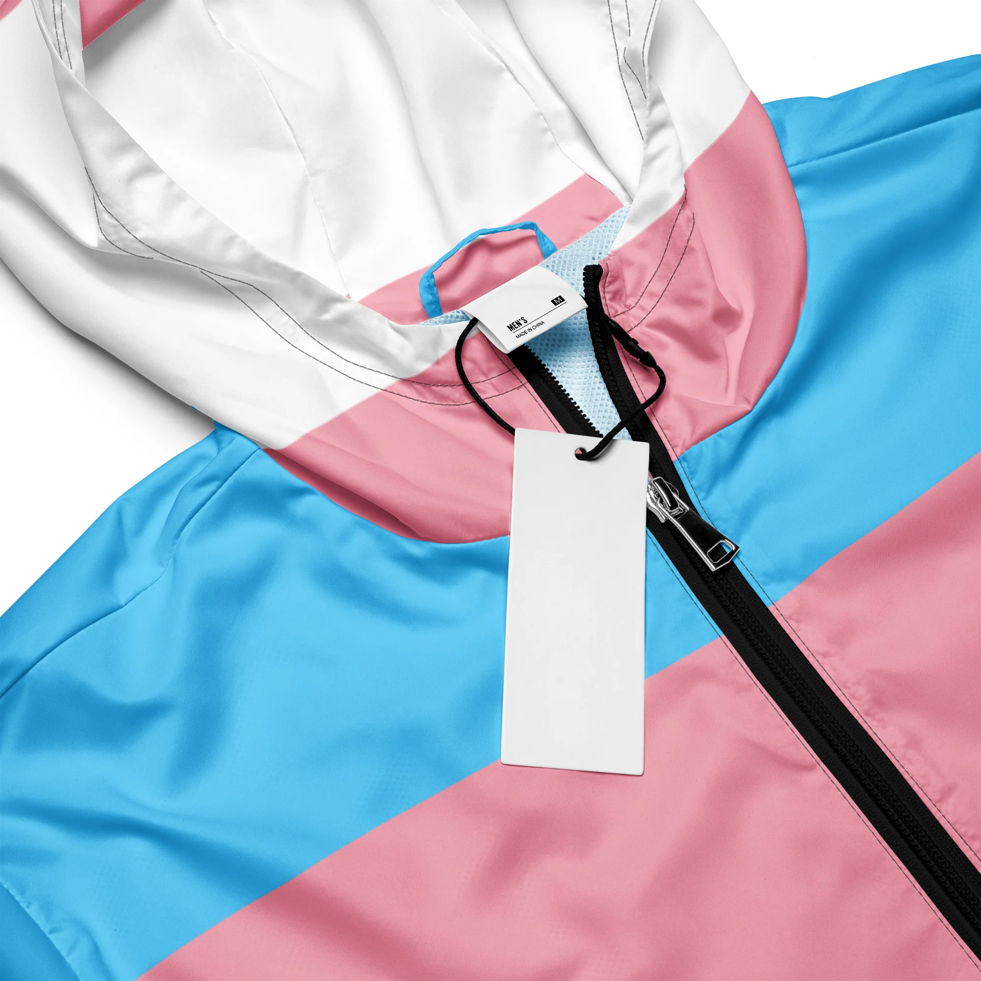 Trans Flag Men’s windbreaker - Image 3