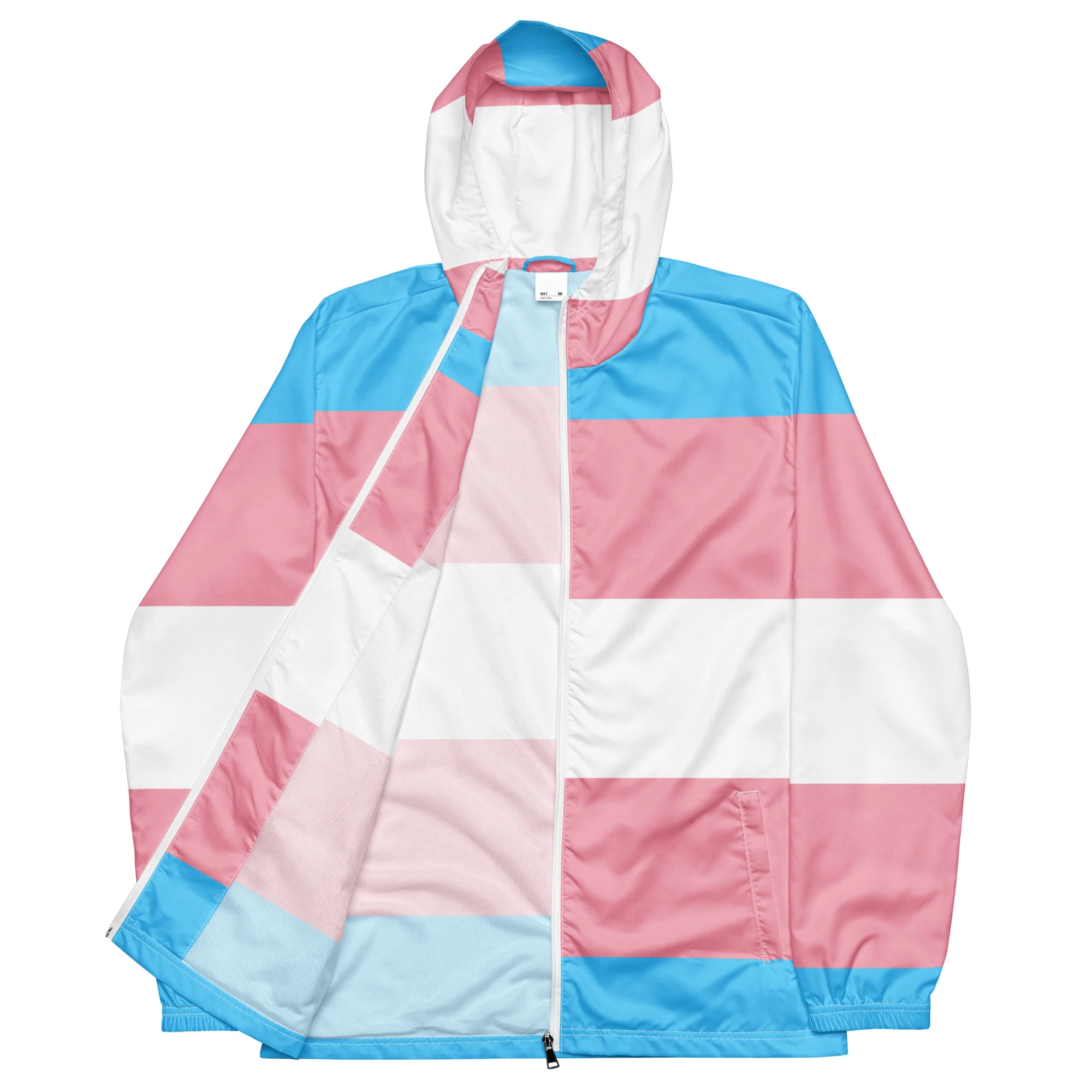 Trans Flag Men’s windbreaker - Image 6