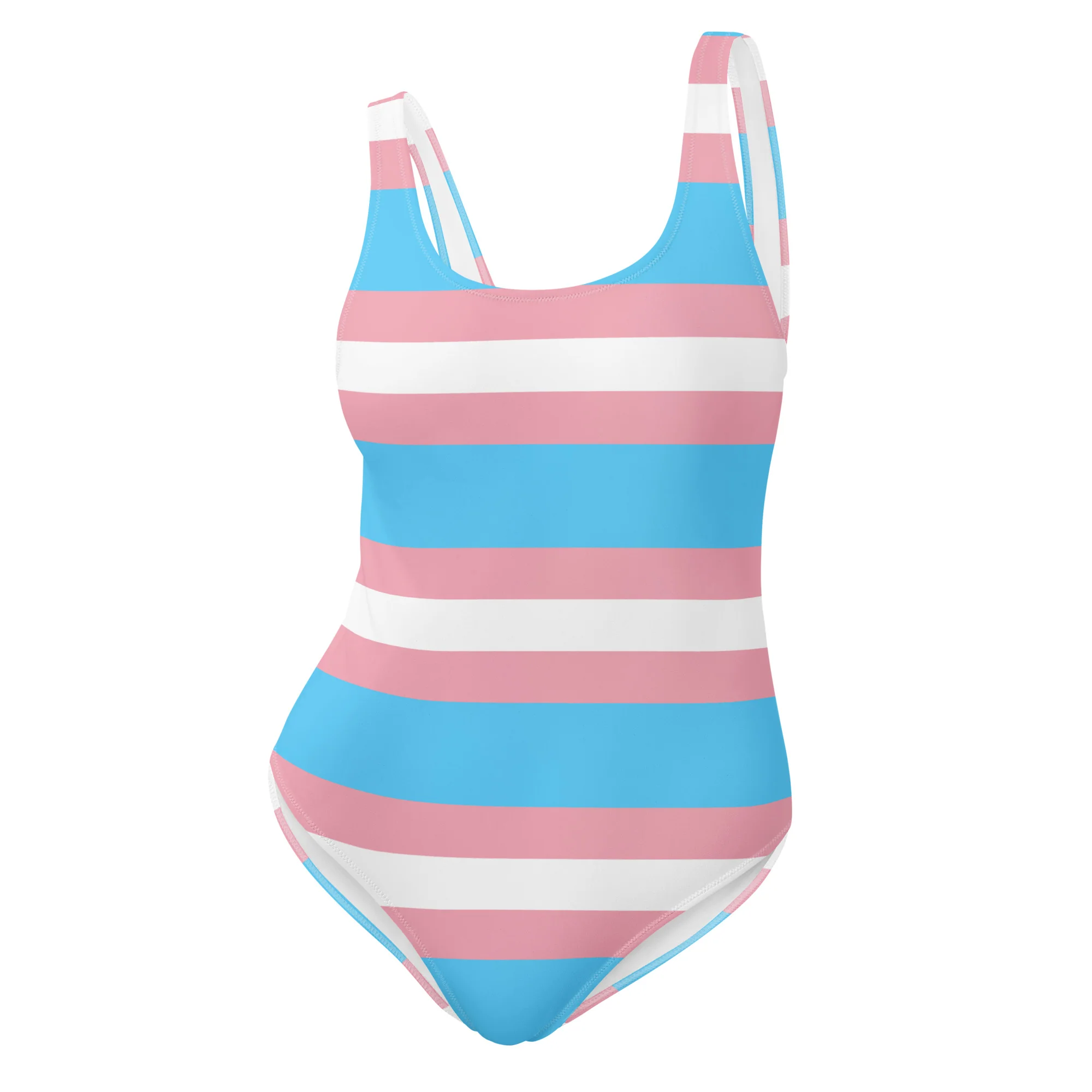Trans Flag One-Piece Swimsuit - Image 6