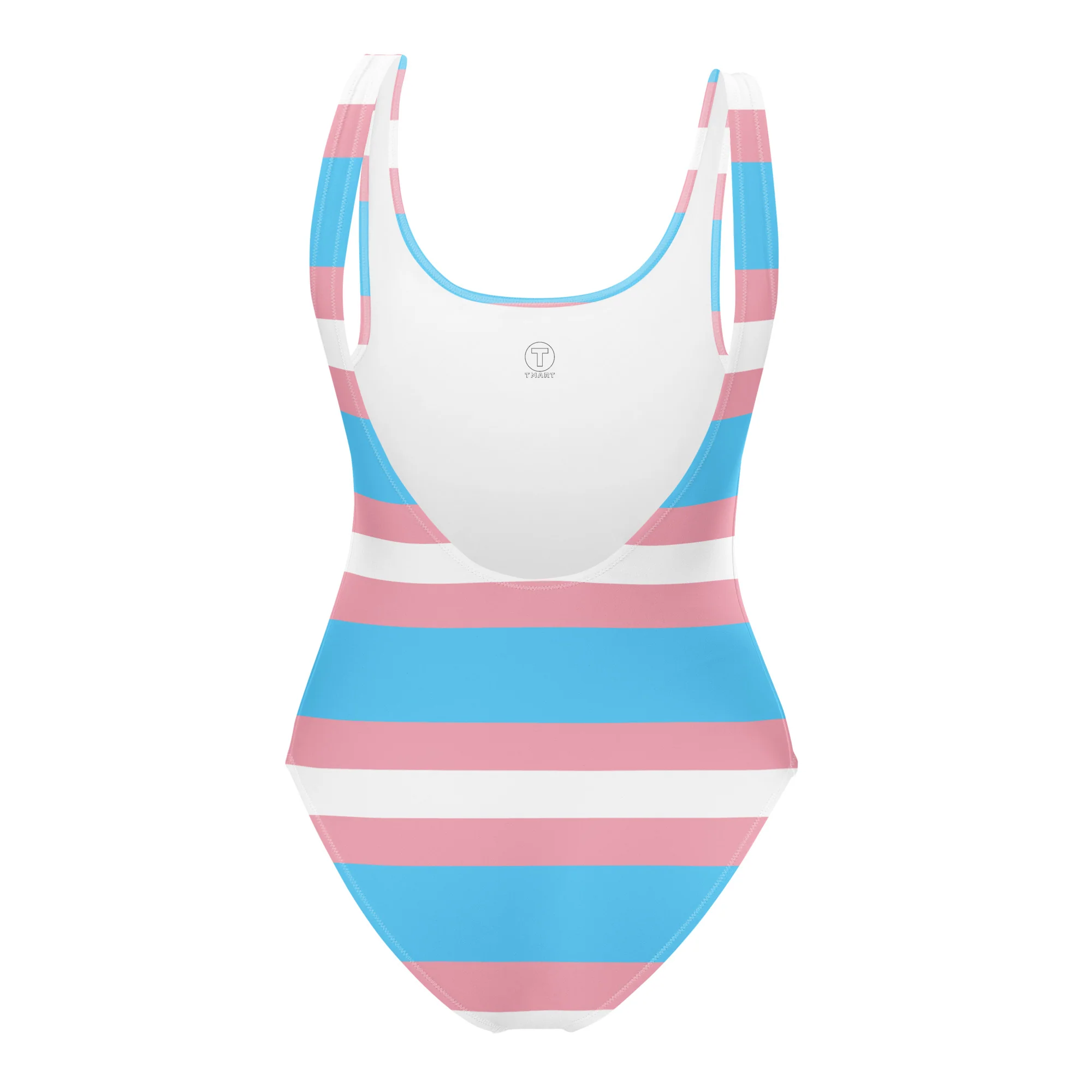 Trans Flag One-Piece Swimsuit - Image 7