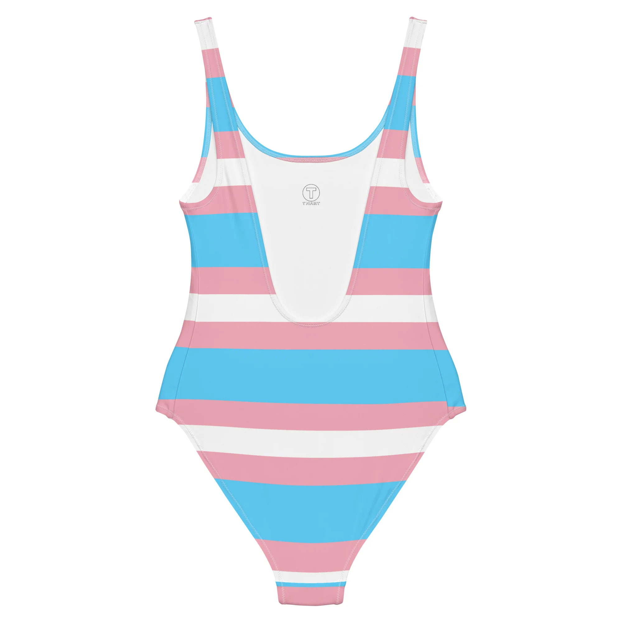 Trans Flag One-Piece Swimsuit - Image 8