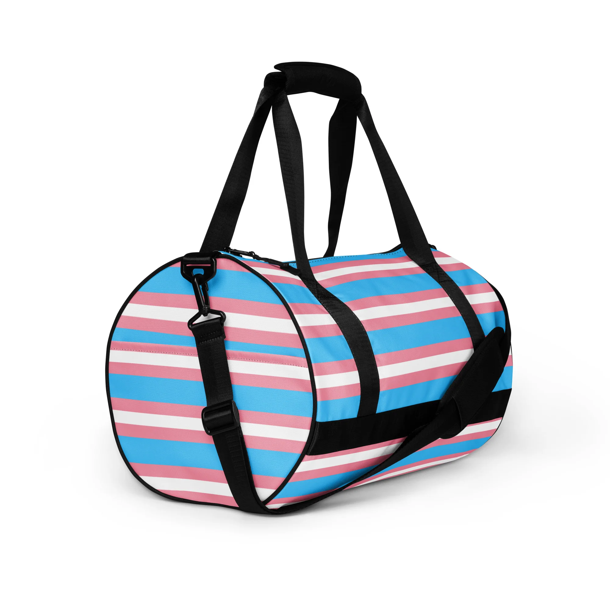 Trans Flag print gym bag - Image 10