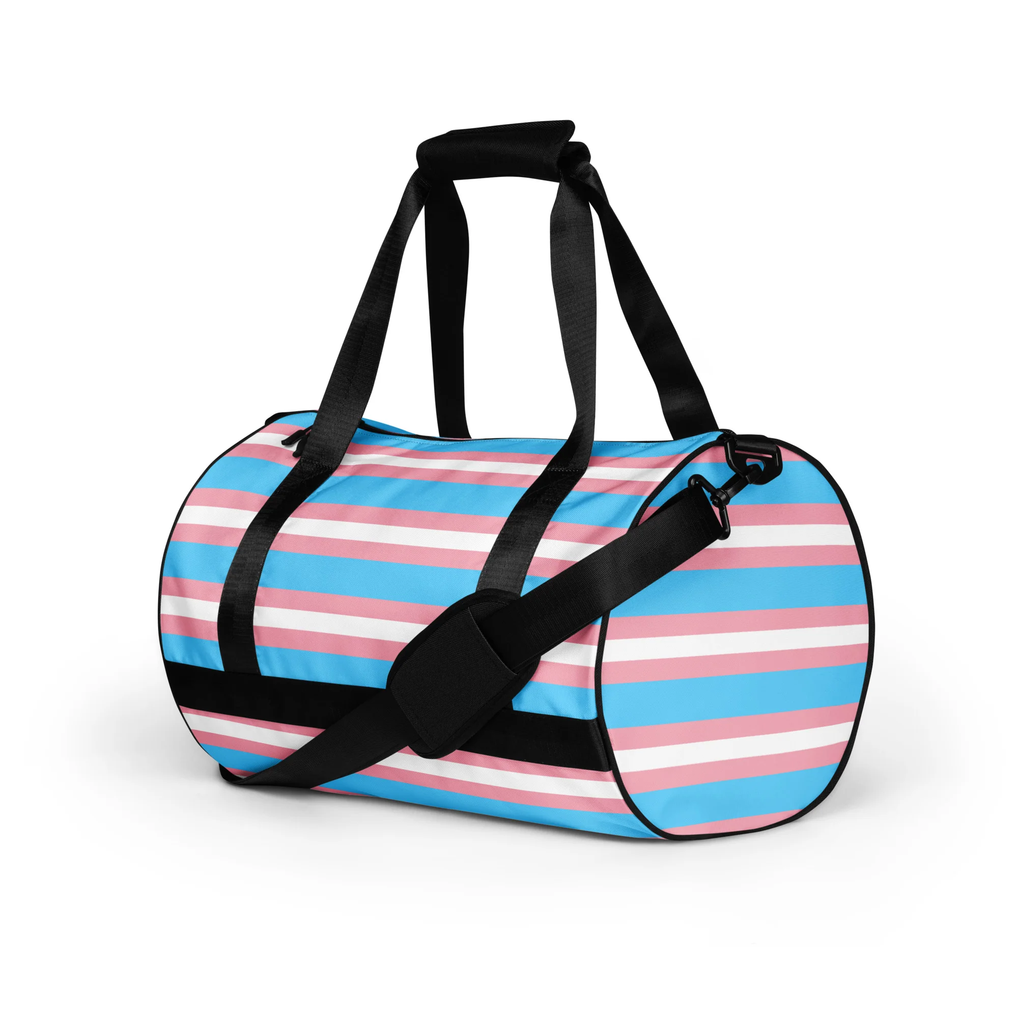 Trans Flag print gym bag - Image 11