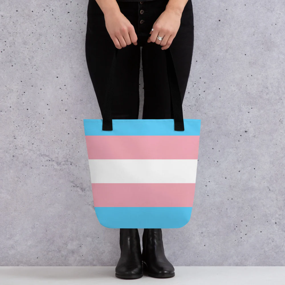 Trans Flag Tote bag - Image 2
