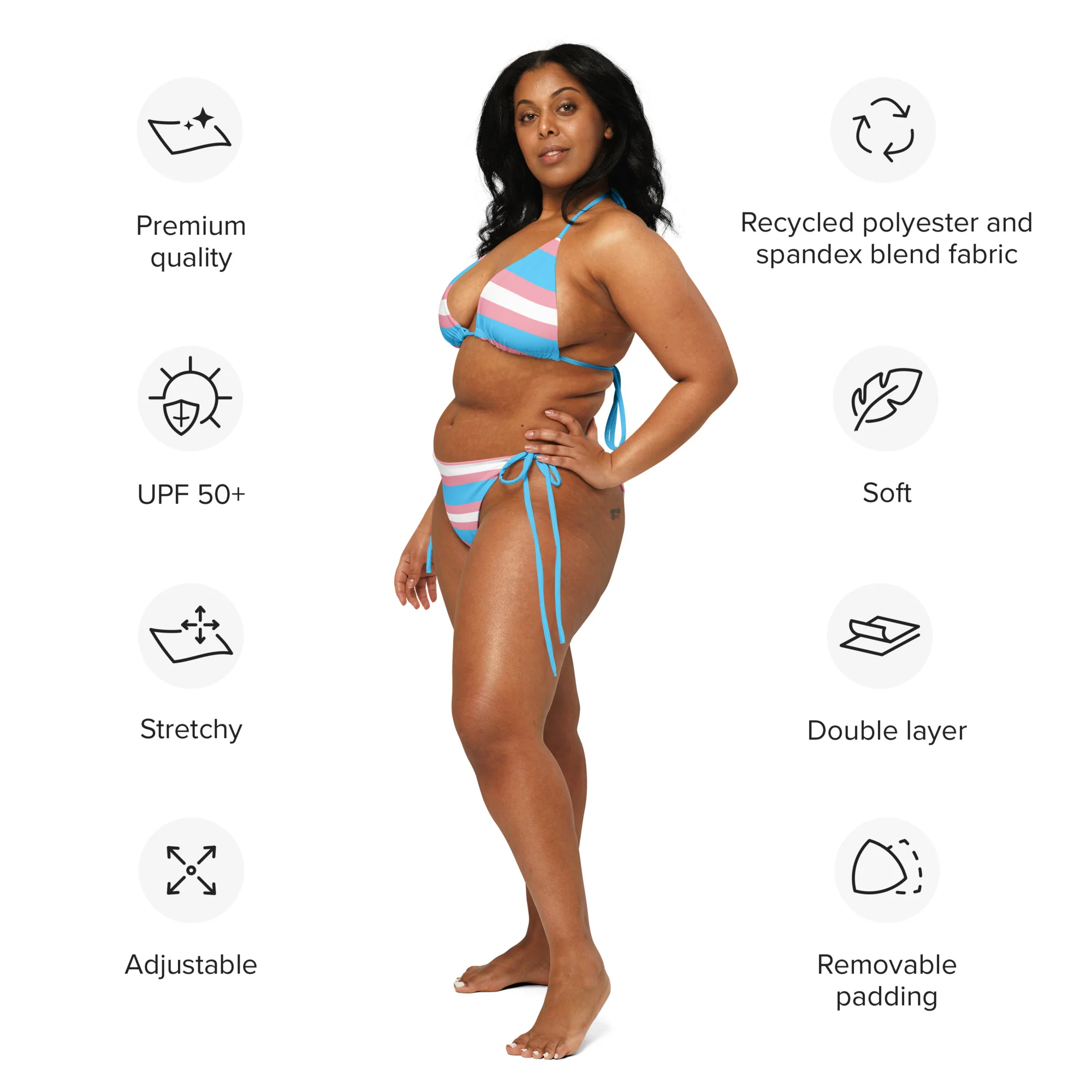 Trans Flag tring bikini - Image 9