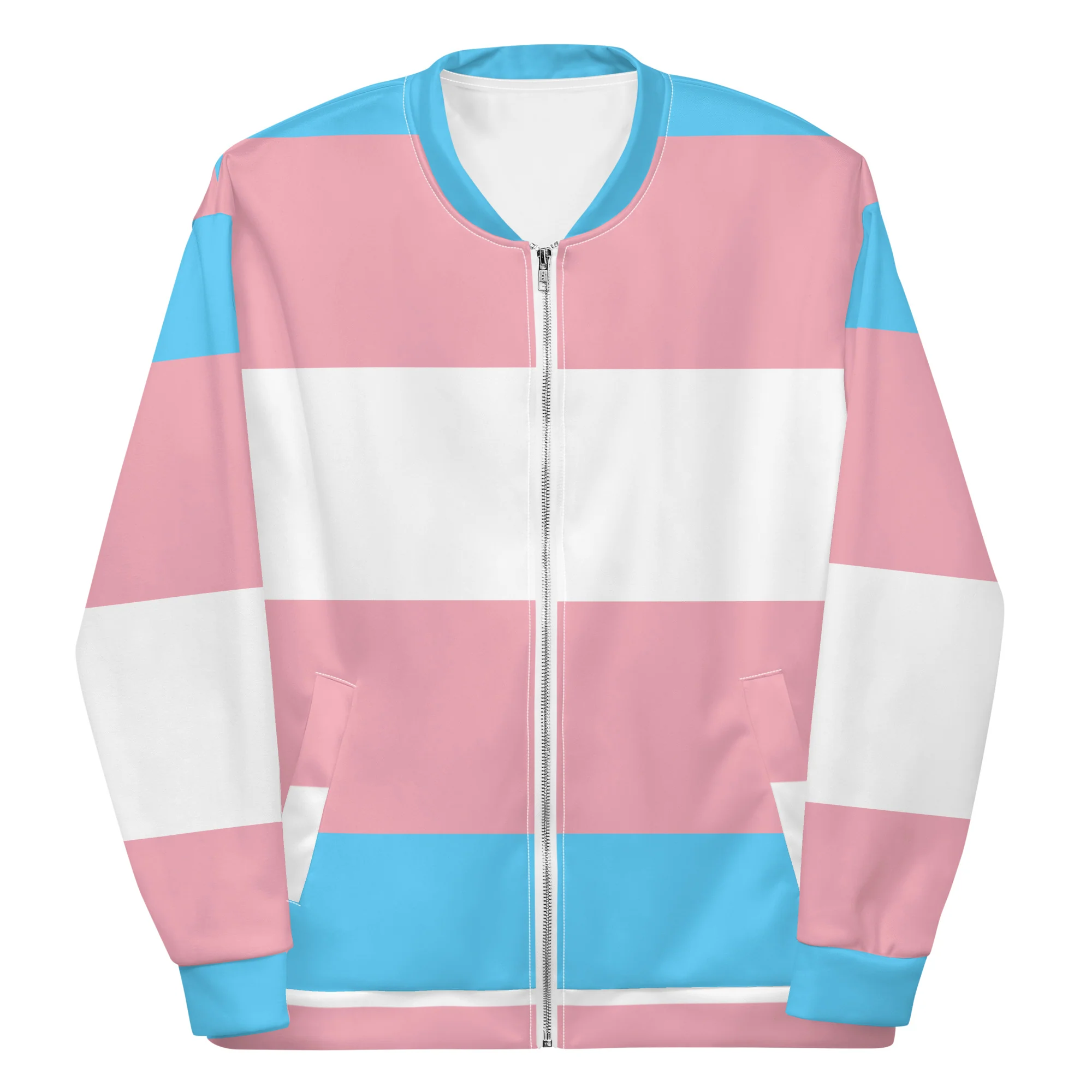 Trans Flag Unisex Bomber Jacket