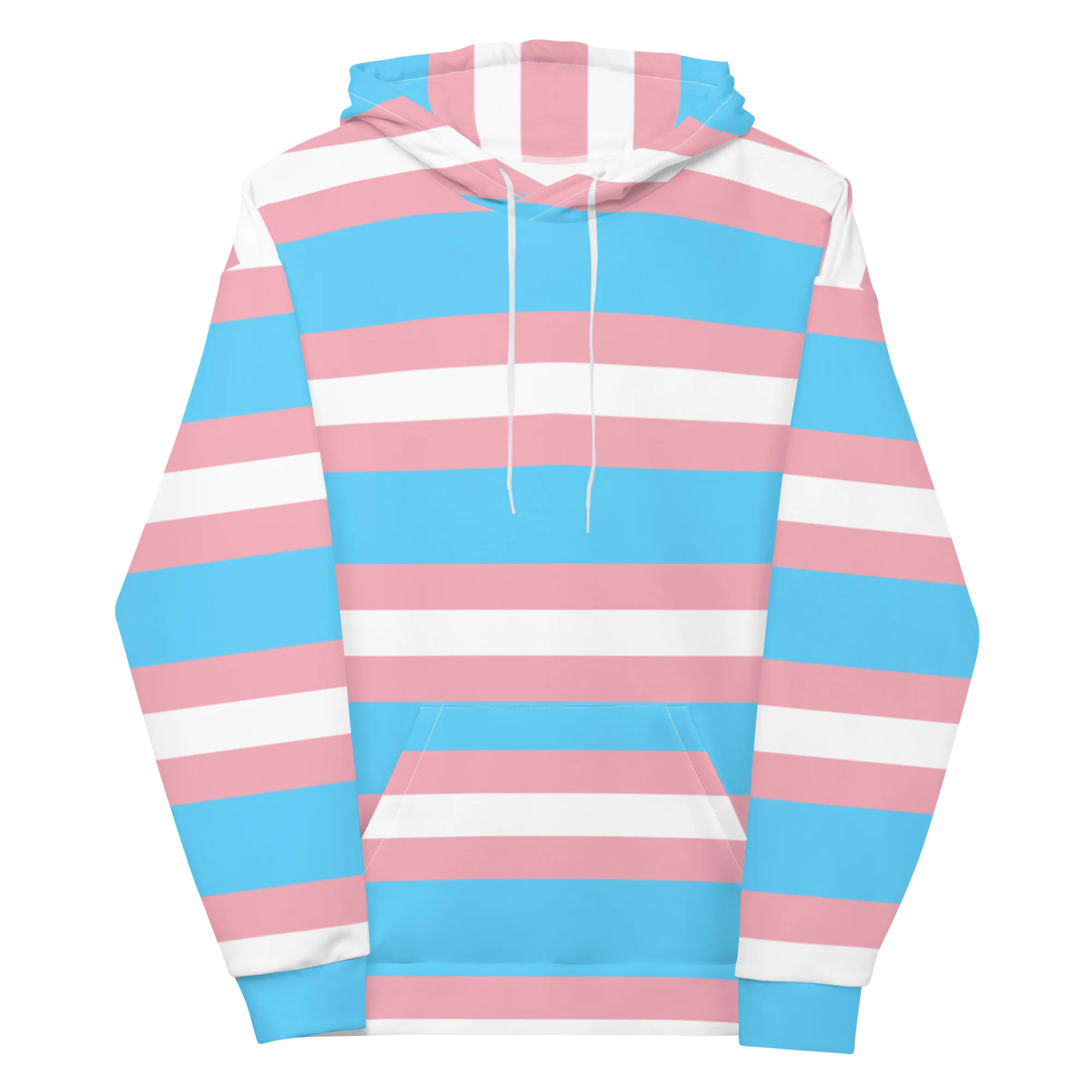 Trans Flag Unisex Hoodie - Image 3