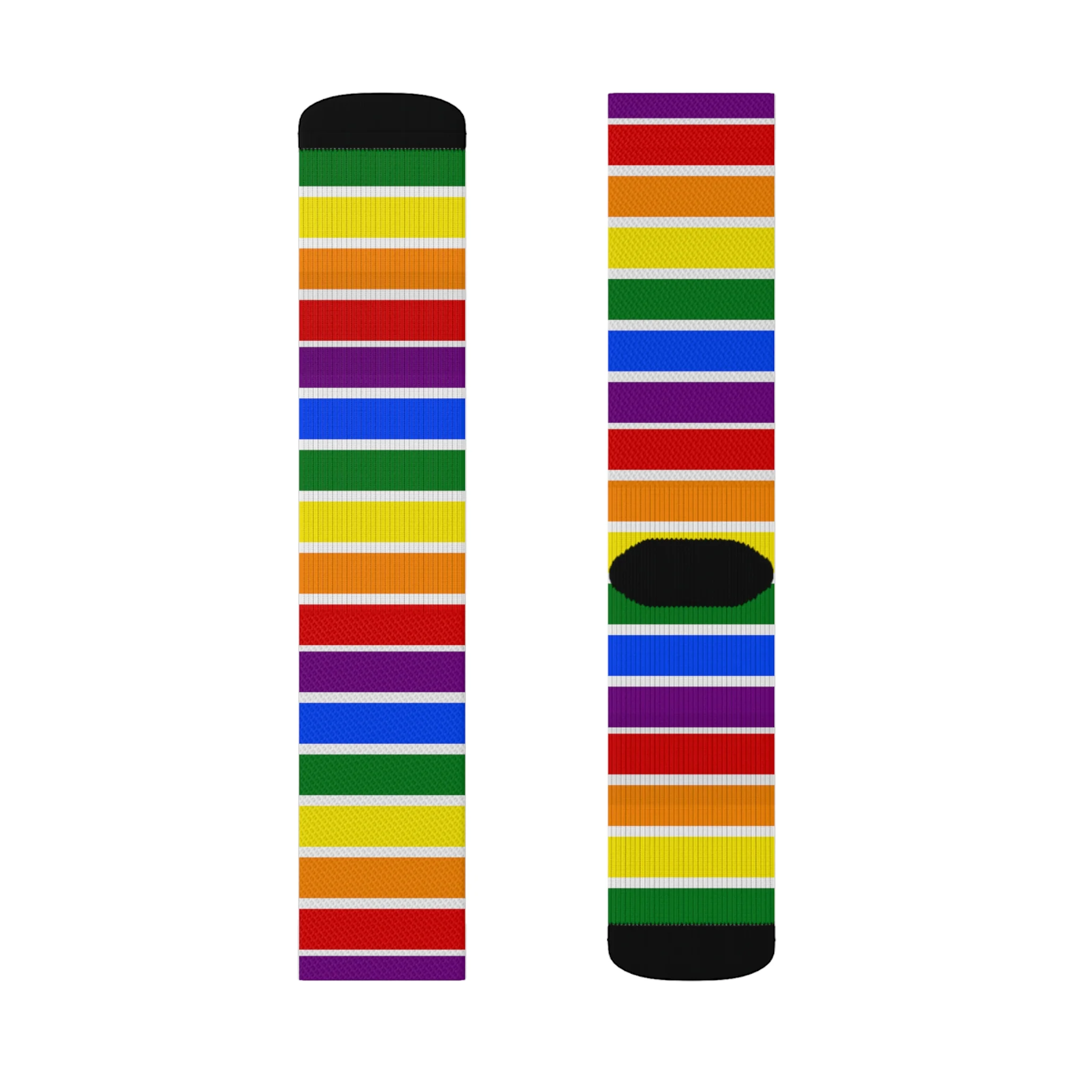 White All Over Rainbow Socks - Image 11